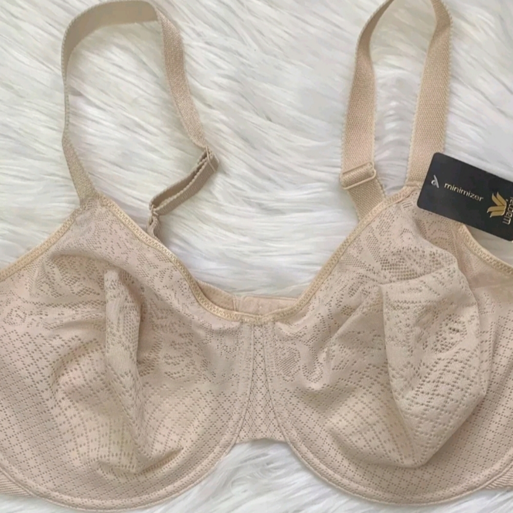 Wacoal Bra Size 42DD Visual Effects Minimizer Underwire Sand Beige 857210